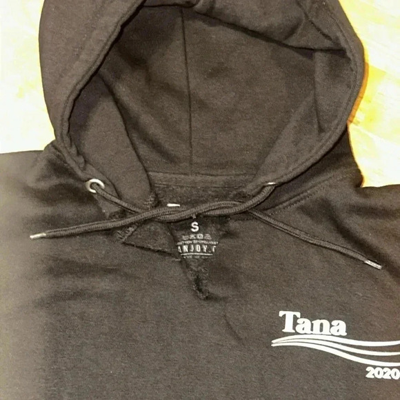 2020 tana mongeau YouTuber blk sweatshirt hoodie kangaroo pocket long sleeve SM - Picture 4 of 7